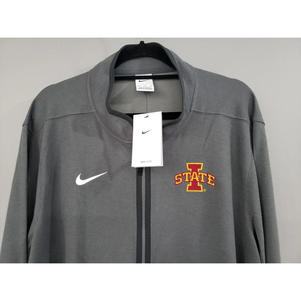 NEW MENS SIZE LARGE IOWA STATE CYCLONES NCAA  mens quarter zip pullover SHIRT